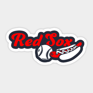 Red Sox Ball and Dog Sticker